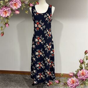 Scoop neck floral maxi‎ dress size Extra Large
